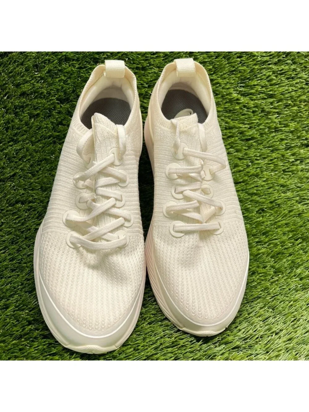 Allbirds Tree Glider Mens Size 8 Ivory Athletic Running Knit Shoes Sneakers